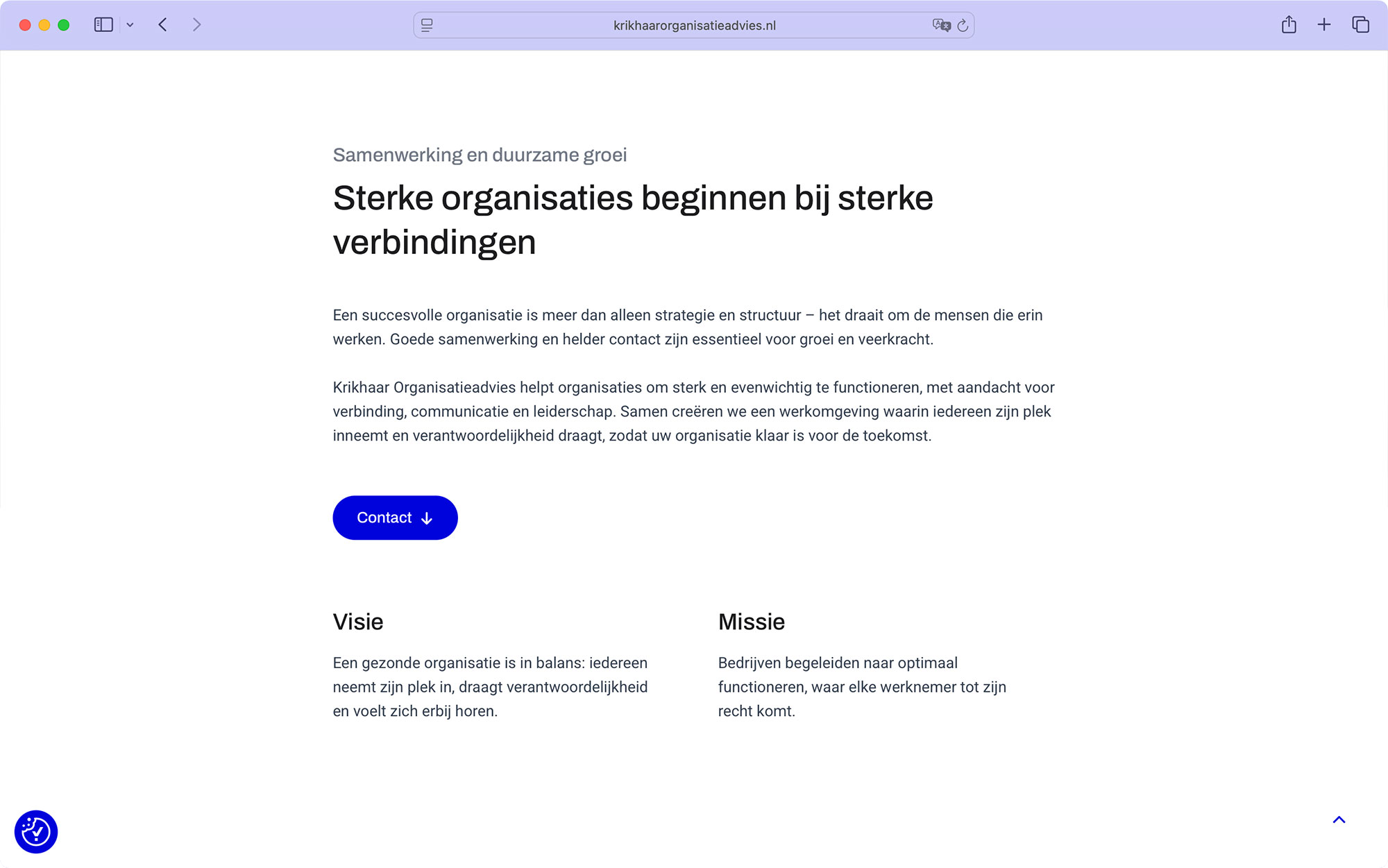 Huisstijl en website voor Krikhaar Organisatieadvies Huisstijl en website voor Krikhaar Organisatieadvies
